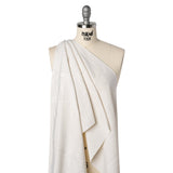 Lightweight Polyester Bengaline Moire - Ivory - Louisa Collection