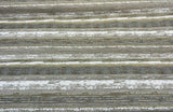 Stretch Of Dawn Sand Tapestry Chenille Upholstery Fabric - Beige Sand Gray Off White Taupe Antique Brown Horizontal Stripe, 56" Width (1 Yard)