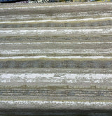 Stretch Of Dawn Sand Tapestry Chenille Upholstery Fabric - Beige Sand Gray Off White Taupe Antique Brown Horizontal Stripe, 56" Width (1 Yard)