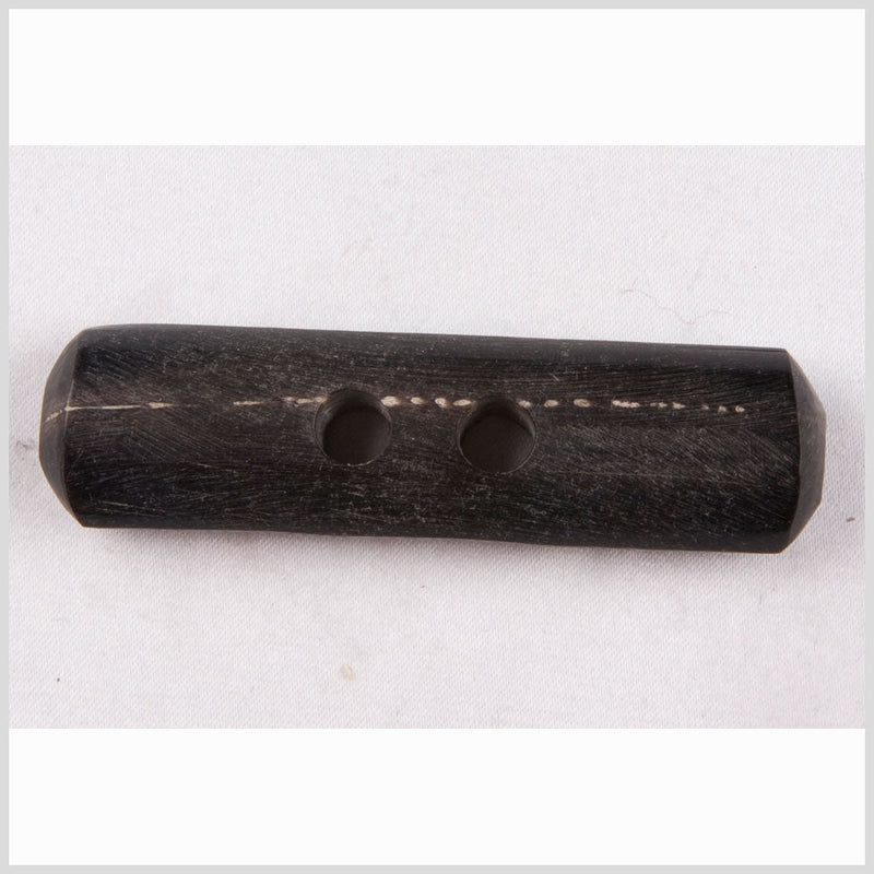 Black Oversized Pointed Horn Toggle - 110L/70mm