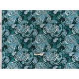 Linen and Rayon Woven - Blue, Green and Teal Paisley - Mood Exclusive Drifting Dream Print