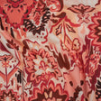 Linen and Rayon Woven - Pink, Peach and Pale Orange Almost-Geometric Floral - Mood Exclusive Fractured Flora Print