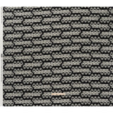 Linen and Rayon Woven - Midnight and Off White Soft Geometrics - Mood Exclusive Geo Drift Print