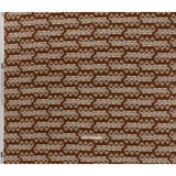 Linen and Rayon Woven - Brown and Off White Soft Geometrics - Mood Exclusive Geo Drift Print