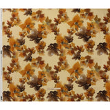 Linen and Rayon Woven - Pale Yellow, Burnt Orange and Brick Painterly Florals - Mood Exclusive Sunwashed Serenade Print