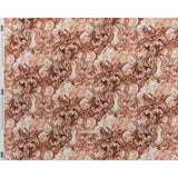 Linen and Rayon Woven - Orange, Muted Red and Cream Leafy Paisley Sketches - Mood Exclusive Daydream Doodles Print