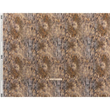 Linen and Rayon Woven - Beige, Orange and Pale Purple Snakeskin - Mood Exclusive Ouroborous Print