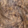 Linen and Rayon Woven - Beige, Orange and Pale Purple Snakeskin - Mood Exclusive Ouroborous Print