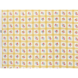Slubbed Gauzy Cotton Woven - Yellow Ochre, Red and Blue Check with Flower Bouquets - Mood Exclusive Banquet Bouquet Print