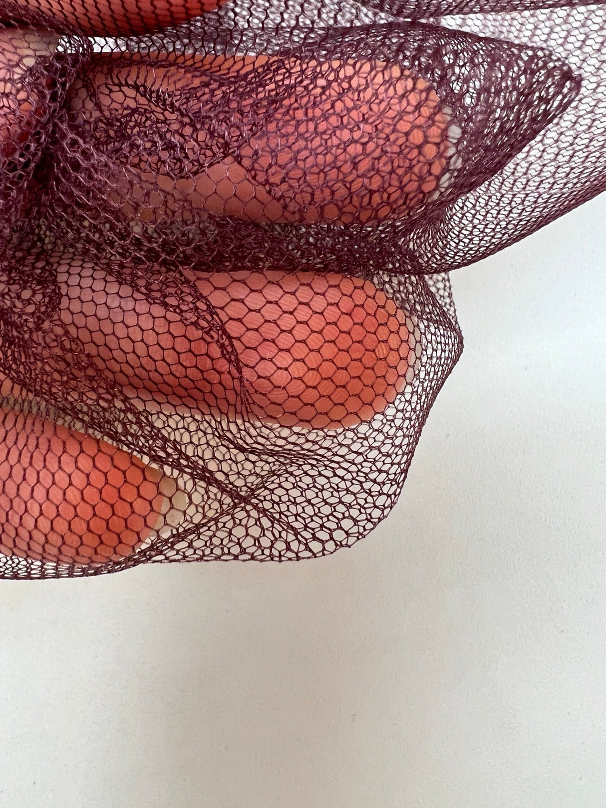 Purple Polyester Stretch Mesh