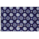 Slubbed Gauzy Cotton Woven - Indigo, Light Blue and White Large Tie Dye Spots - Mood Exclusive Dandelion Daydream Print