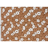 Slubbed Gauzy Cotton Woven - Brown, Tan and White Retro Florals - Mood Exclusive Boogie & Bloom Print