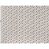 Slubbed Gauzy Cotton Woven - Brown and White Retro Daisies - Mood Exclusive Dancing Daisies Print