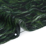 Crinkled Cotton Gauzy Woven - Dark Green and Black Abstract - Mood Exclusive Babbling Brook Print