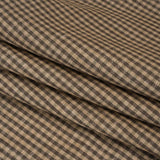 Linen Twill - Taupe and Beige Checks