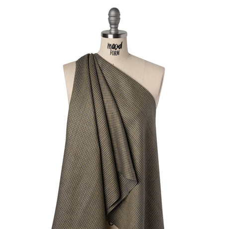 Linen Twill - Olive, Navy and Pale Orchid Plaid