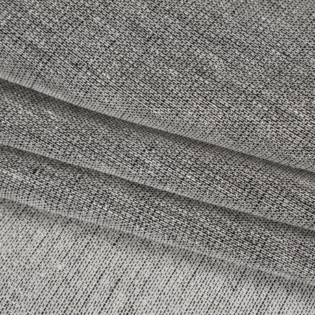 Two-Tone Metallic Linen Scrim - Black, White and Silver