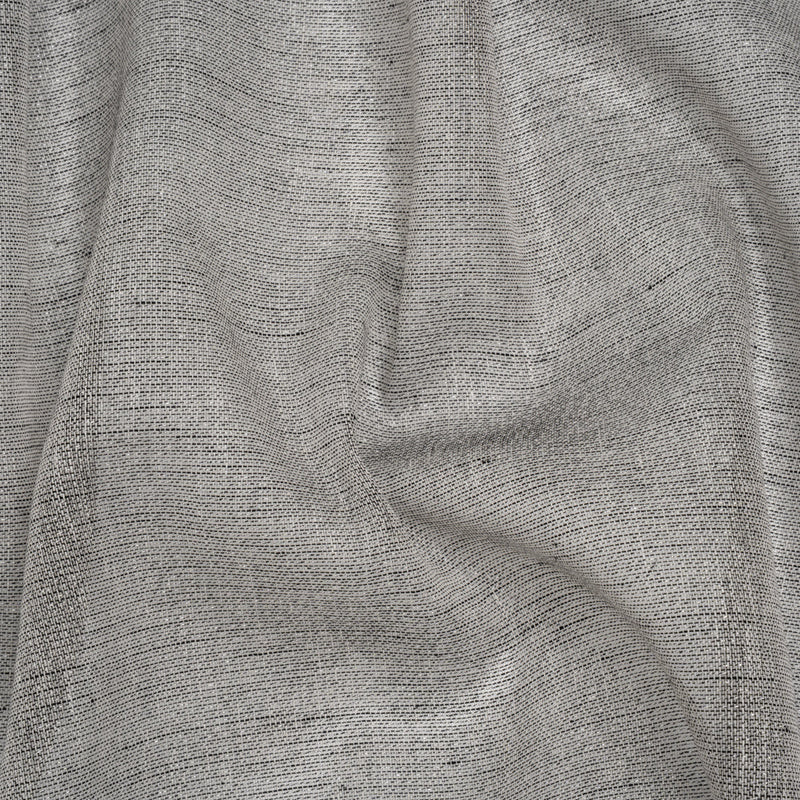 Two-Tone Metallic Linen Scrim - Black, White and Silver