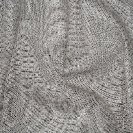 Two-Tone Metallic Linen Scrim - Black, White and Silver