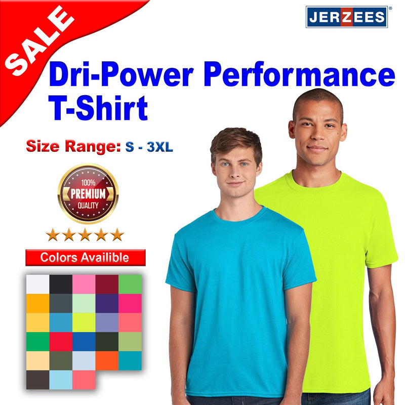 Performance T-shirt in Royal Blue, moisture-wicking polyester fabric for sports