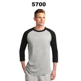 Gildan® Heavy Cotton Raglan Crewneck Three-Quarter Sleeve T-Shirt