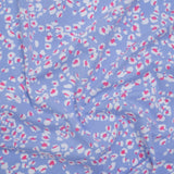 Stretch Cotton and Modal Jersey - Periwinkle, White and Pink Animal Spots - Deadstock