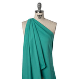 Stretch Cotton and Modal French Terry - Baltic Green - Deadstock