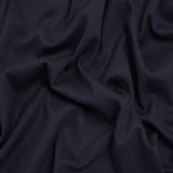 Stretch Cotton 2x2 Rib Knit - Navy - Deadstock