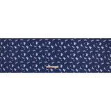 Recycled Polyester Jersey Print - Navy, Purple and White Celestial Animals - Deadstock