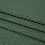 Stretch Recycled Polyester 1x1 Rib Knit - Mineral Green - Deadstock