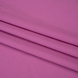 Stretch Recycled Polyester 1x1 Rib Knit - Fuchsia - Deadstock