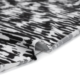 Stretch Polyester ITY Jersey - Black and White Abstract - Deadstock