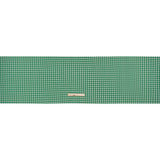 Stretch Polyester ITY Jersey - Kelly Green and White Wicker Basket Lattice - Deadstock