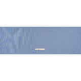 Cotton and Viscose Jersey - Cobalt Blue and White Candy Stripes - Deadstock