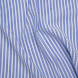Rayon Seersucker - Light Blue and White Stripes - Deadstock