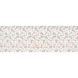 Stretch Polyester ITY Jersey - Ivory and Pink Florals - Deadstock