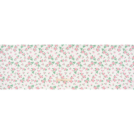 Stretch Polyester ITY Jersey - Ivory and Pink Florals - Deadstock