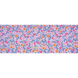 Stretch Rayon Jersey - Pink, Blue and Golden Yellow Paisley Floral - Deadstock