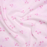 Cotton Jersey - Light Pink Flower Buds - Deadstock