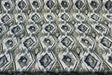 Thylane Indigo Ikat Chenille Upholstery Fabric - Indigo, Navy Blue/Off White, 56.5" Width (1 Yard)