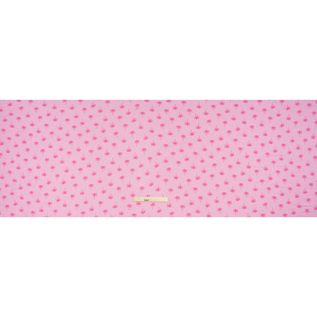 Stretch Rayon Jersey - Pink Tonal Palm Trees - Deadstock