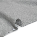 Cotton and Rayon 1x1 Rib Knit - Heathered Gray - Deadstock
