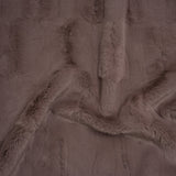 Textured Short Pile Recycled Polyester Faux Fur - Dusty Mauve Abstract