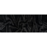 Long Pile Recycled Polyester Faux Fur - Black