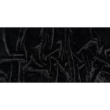 Medium Pile Recycled Polyester Faux Fur - Black
