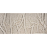 Plush Two-Tone Short Pile Recycled Polyester Faux Fur - Ivory with Black Tips