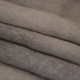 Plush Three-Tone Long Pile Recycled Polyester Faux Fur - Gray, Tan and Charcoal Soft Stripes