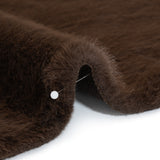 Short Pile Recycled Polyester Faux Fur - Brown