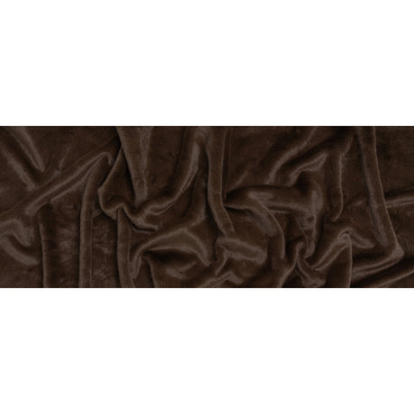Short Pile Recycled Polyester Faux Fur - Brown