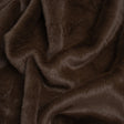 Short Pile Recycled Polyester Faux Fur - Brown